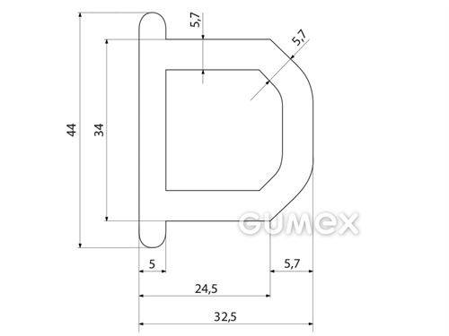 SILIKONPROFILE D-FORM